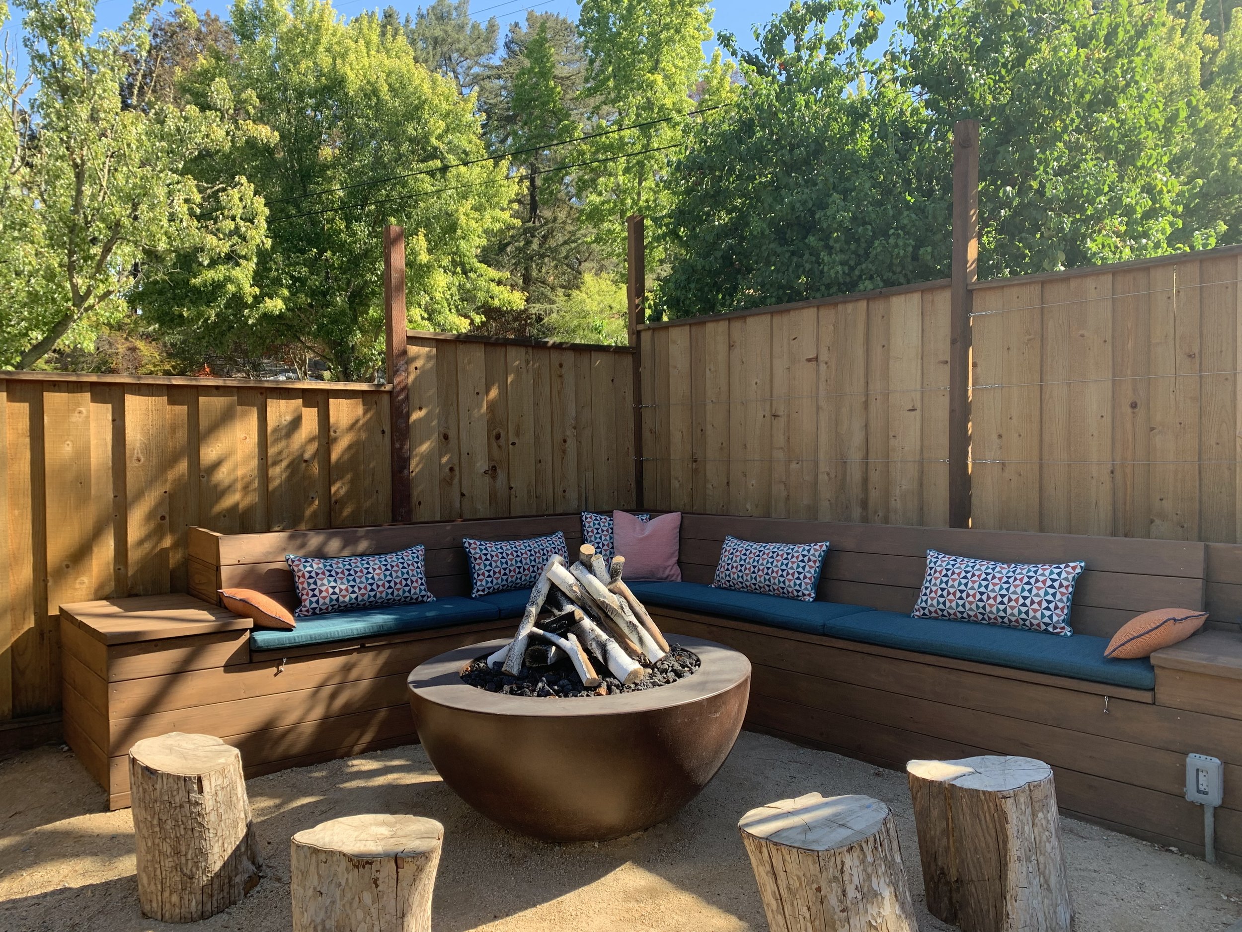 Tailored outdoor seating and cushions